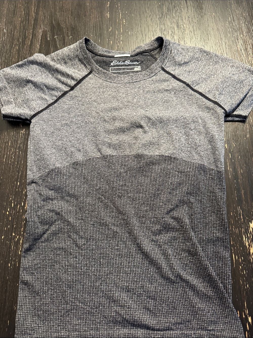 Eddie Bauer Women's Two-Tone Heathered Short Sleeve Tee - Gray